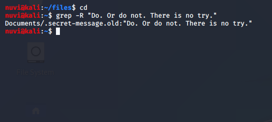 commando grep